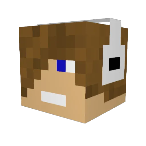 kevtheice Minecraft avatar head, 3D render