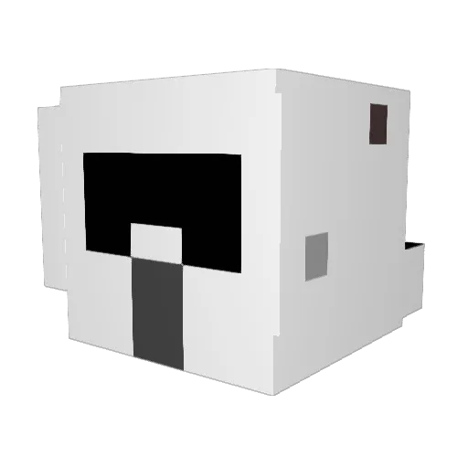 kevunn Minecraft avatar head, 3D render