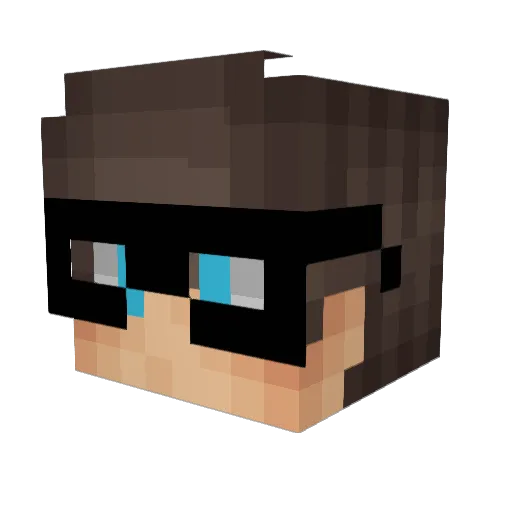 kewanb Minecraft avatar head, 3D render