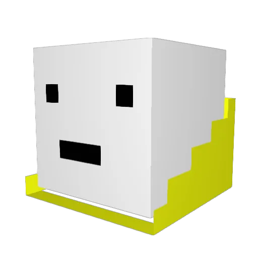kewbiess Minecraft avatar head, 3D render