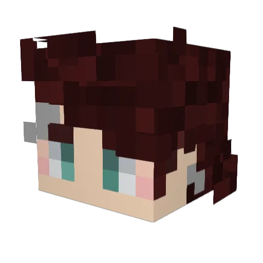 kewbist Minecraft avatar head, 3D render