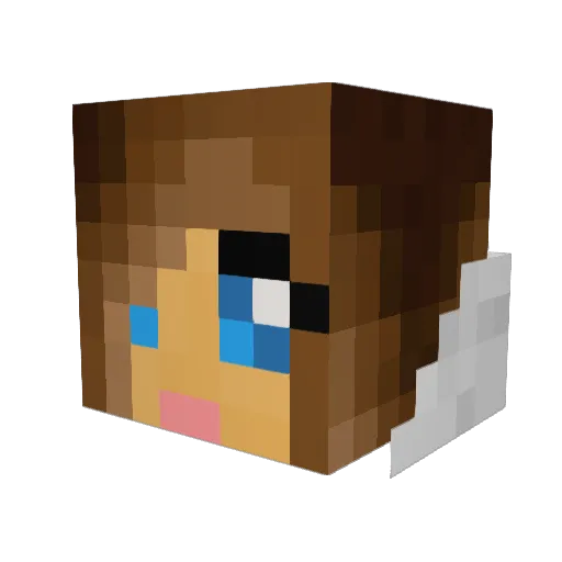 kewlkidfrl Minecraft avatar head, 3D render