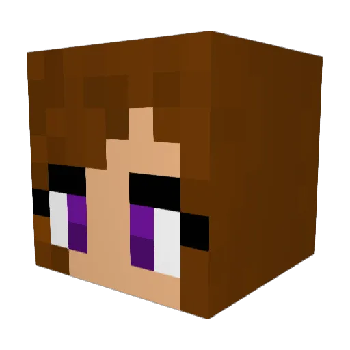 kewmin Minecraft avatar head, 3D render