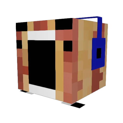 kewrdi Minecraft avatar head, 3D render