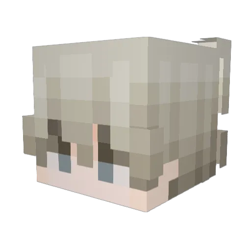 kexin Minecraft avatar head, 3D render