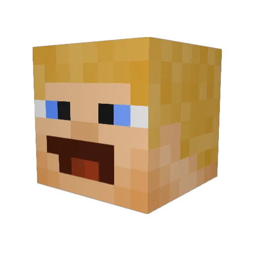 kexohast Minecraft avatar head, 3D render