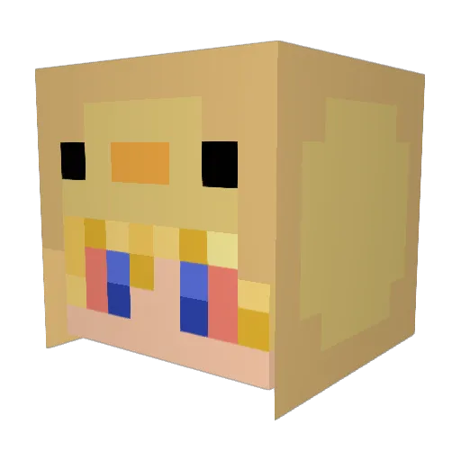 kexyrain Minecraft avatar head, 3D render