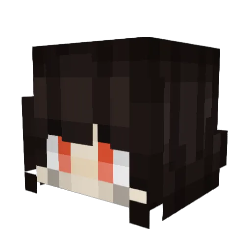key_owo Minecraft avatar head, 3D render