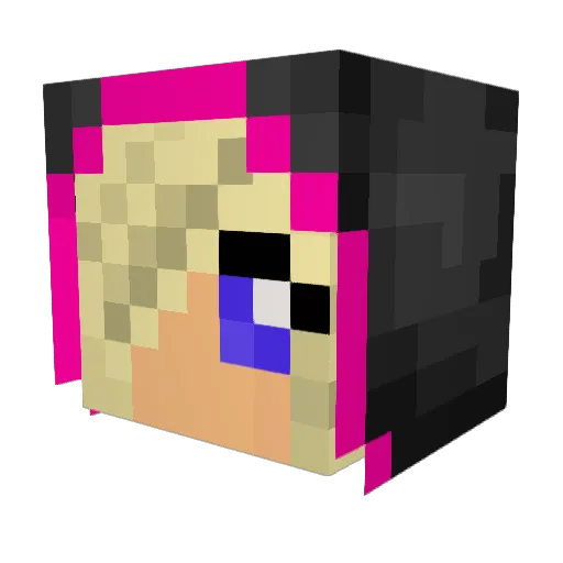 keyboard569 Minecraft avatar head, 3D render