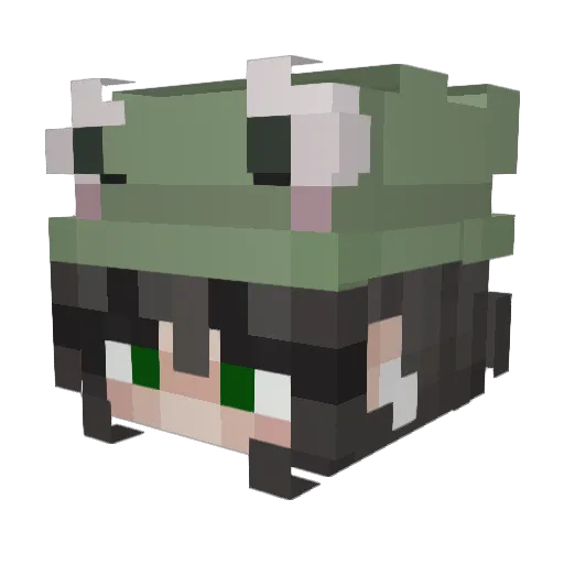 keyboardsmash9 Minecraft avatar head, 3D render