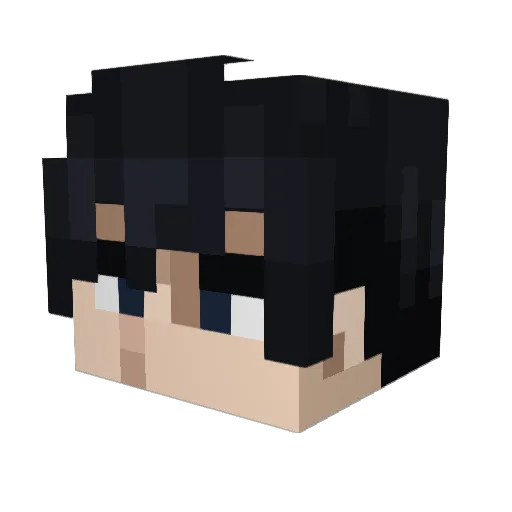 keydox1 Minecraft avatar head, 3D render