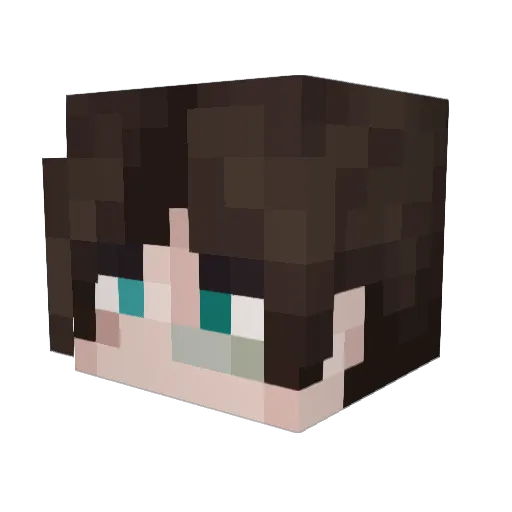 keyframeQQ Minecraft avatar head, 3D render