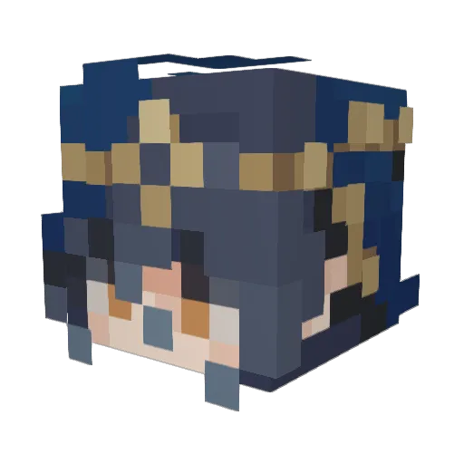 keykeyyig Minecraft avatar head, 3D render