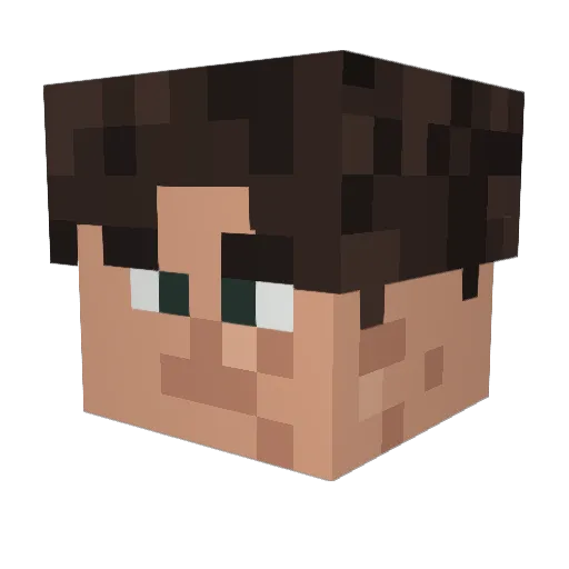 keyready Minecraft avatar head, 3D render