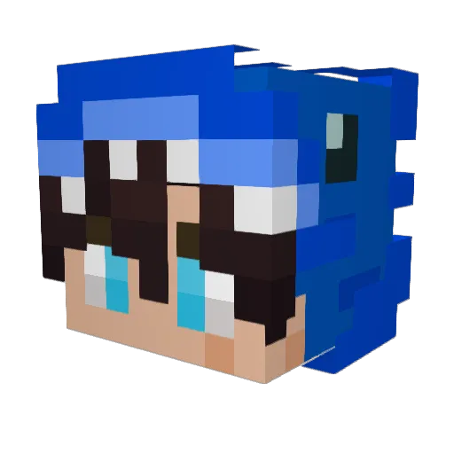 keysenq Minecraft avatar head, 3D render