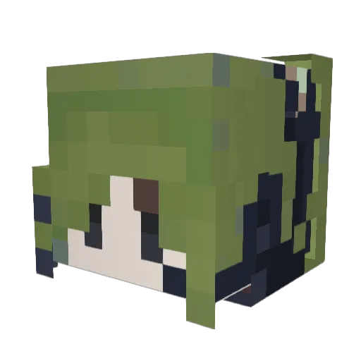 keyswill Minecraft avatar head, 3D render