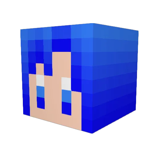 keyx0w0 Minecraft avatar head, 3D render