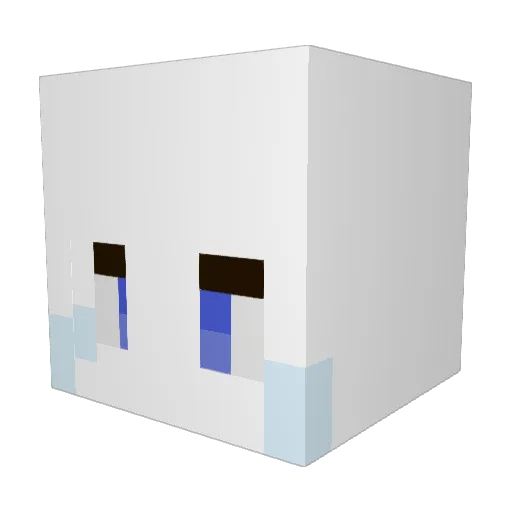 kezberry Minecraft avatar head, 3D render