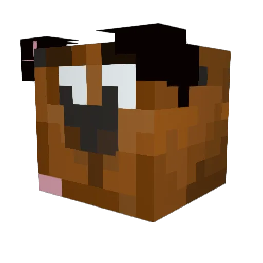 kezooH_ Minecraft avatar head, 3D render