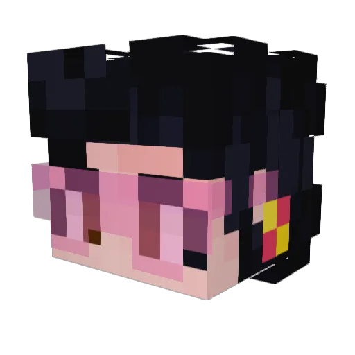 kezri Minecraft avatar head, 3D render