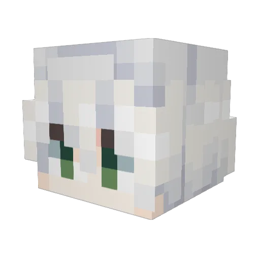 kfb666 Minecraft avatar head, 3D render