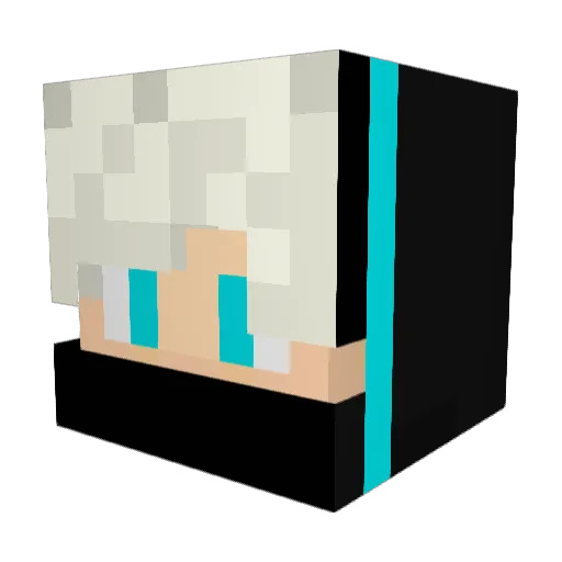 kfckm Minecraft avatar head, 3D render