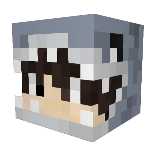 kfh Minecraft avatar head, 3D render