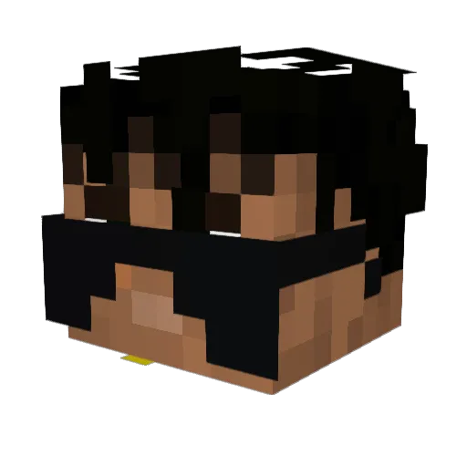 kfhmusic Minecraft avatar head, 3D render
