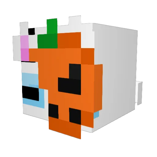 kfud Minecraft avatar head, 3D render