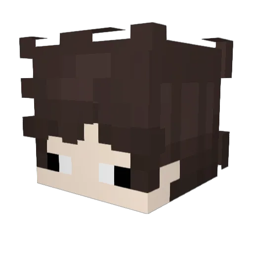 kfuh Minecraft avatar head, 3D render
