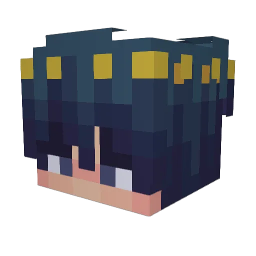 kfyd Minecraft avatar head, 3D render