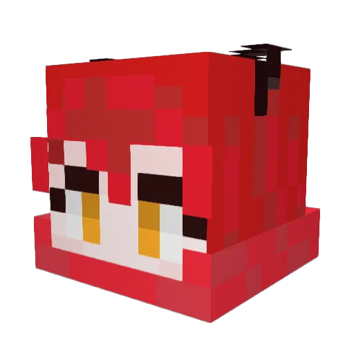 kghuser Minecraft avatar head, 3D render