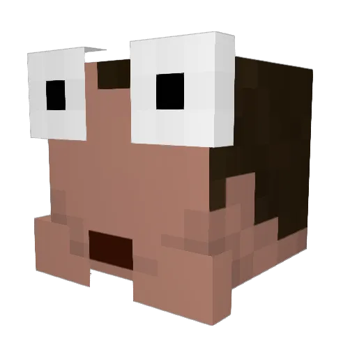 kgiddyup Minecraft avatar head, 3D render
