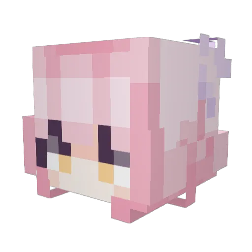 kgn1348 Minecraft avatar head, 3D render