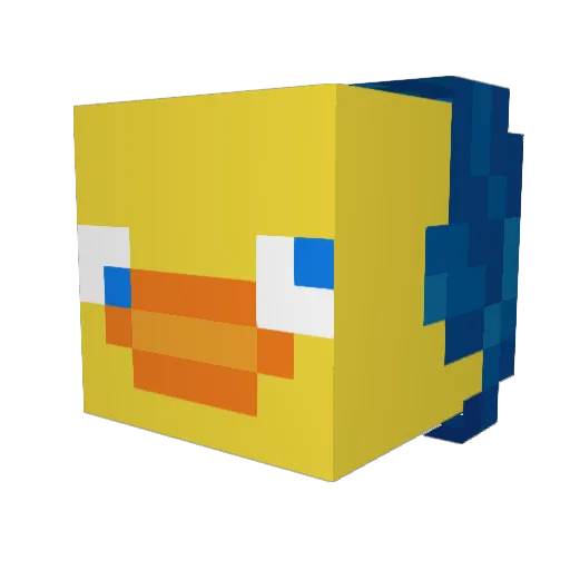 kgo2016 Minecraft avatar head, 3D render