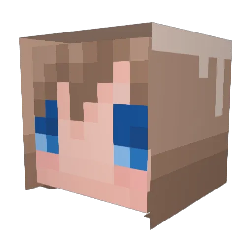 kgo_epic Minecraft avatar head, 3D render