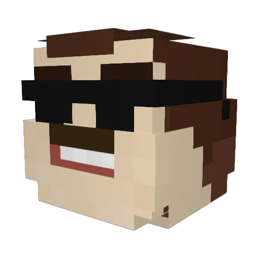 kgri0 Minecraft avatar head, 3D render