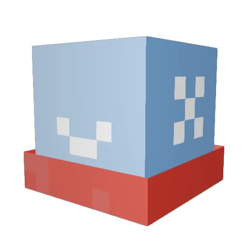 kgxfsn_a Minecraft avatar head, 3D render