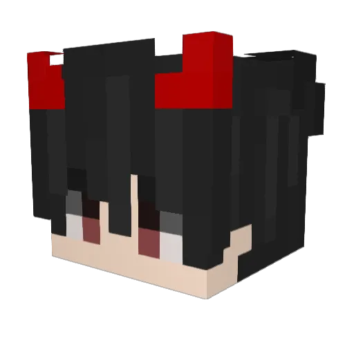 kh100hxa Minecraft avatar head, 3D render