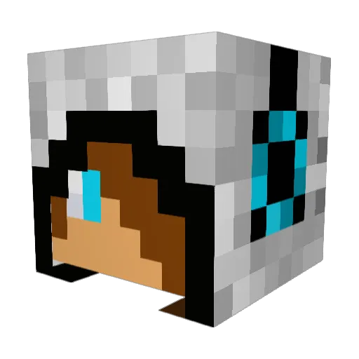 kh4lea Minecraft avatar head, 3D render