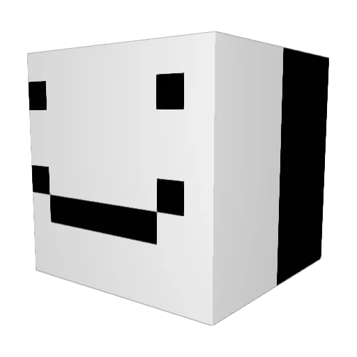 kh_0208 Minecraft avatar head, 3D render