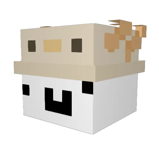 khaidona09 Minecraft avatar head, 3D render