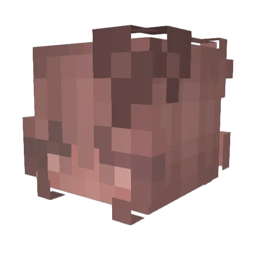 khairah Minecraft avatar head, 3D render
