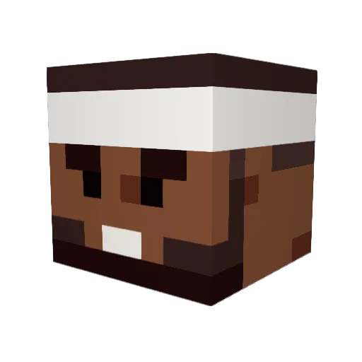 khairytheking Minecraft avatar head, 3D render