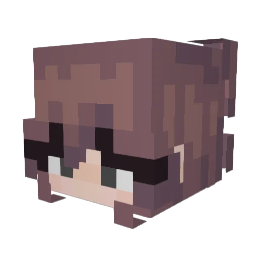 khakkbee Minecraft avatar head, 3D render