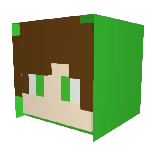 khaled425 Minecraft avatar head, 3D render