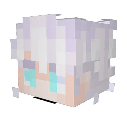 khaledshwikie15 Minecraft avatar head, 3D render