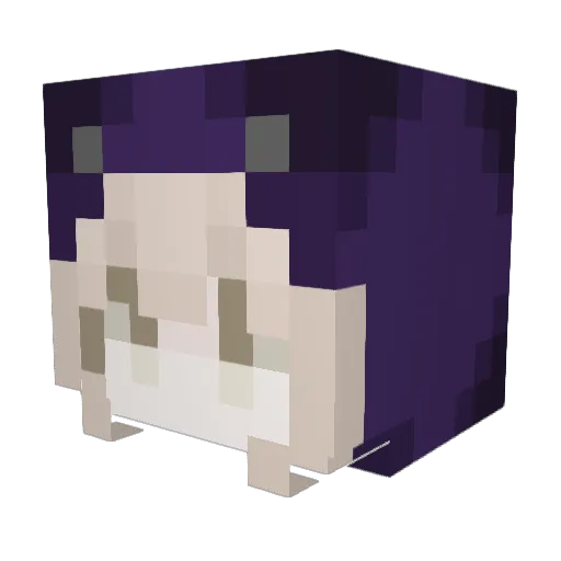 khaleesixo Minecraft avatar head, 3D render