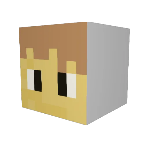 khalid110 Minecraft avatar head, 3D render