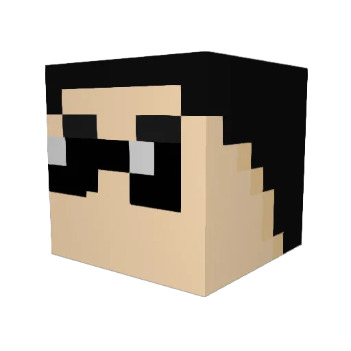 khalidxgamer_ Minecraft avatar head, 3D render